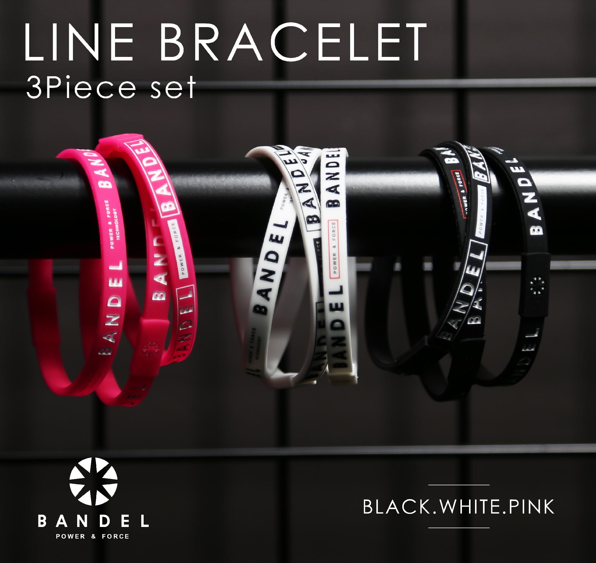 BANDEL bracelet 熱く white×pink Size S. ⑪